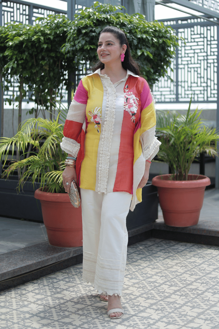 Multicolor Mul Cotton Pooth Work Top