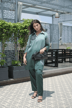 Ombré Thread Embroidered Mul Cotton Co-ord Set