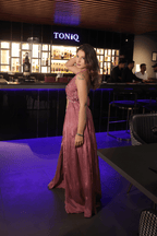 Indo-Western Cocktail Drape Dress